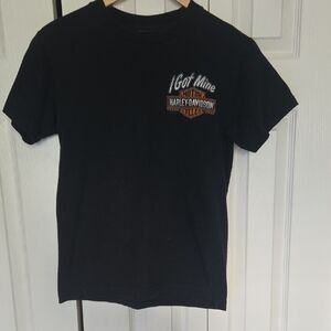 Harley-Davidson Black Tee with Orange Logo
